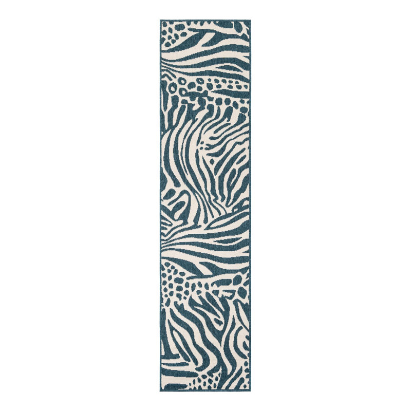 Gurjot Indoor/Outdoor Area Rug, Runner 2' x 8'