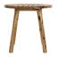 Table en bois massif de 82 x 82 x 76 cm (32,2 x 32,2 x 29,9 pouces), style chic et esthétique pour la salle à manger