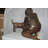 Boy And Dog Bronze Statue - Size: 30"L X 18"W X 18"H