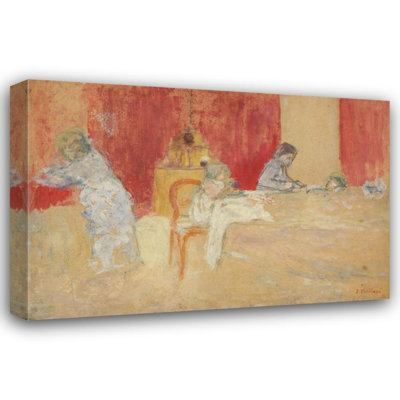"Les enfants de la table à la table" par Édouard Vuillard - Toile tendue avec châssis