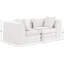 Causeuse modulaire en tissu Eilene Chenille-112472595-113470842