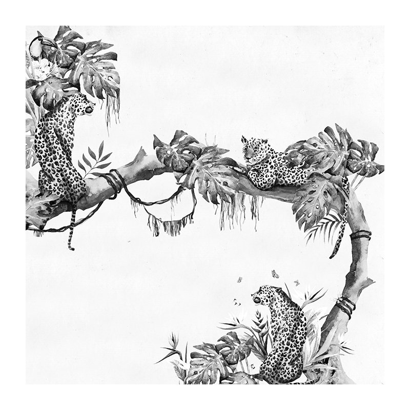 Hayhurst Matte Mural, Black/White, 152 x 104cm