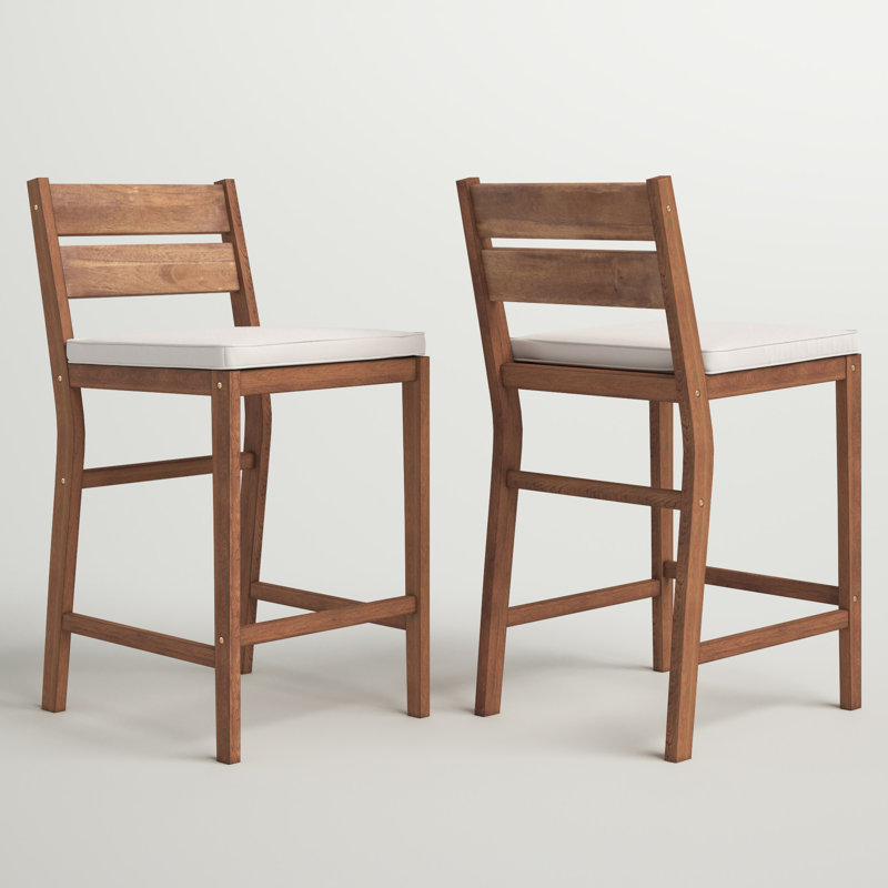 Fitzrovia Upholstered Counter Stool, Brown