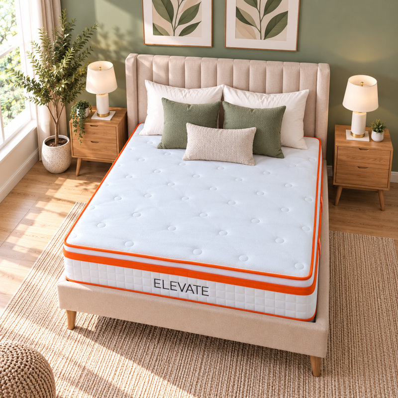 Elevate 1000 Pocket Spring Memory Foam 25cm Deep Hybrid Mattress with 3-Zone & Edge Support