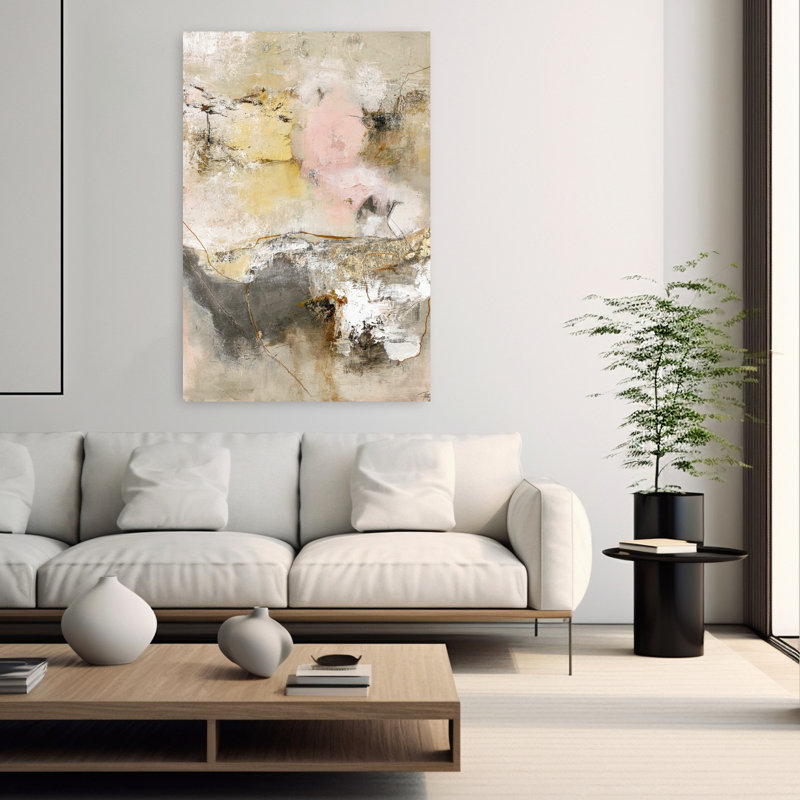 Art contemporain abstrait Artcast, H 60 po x l 40 po