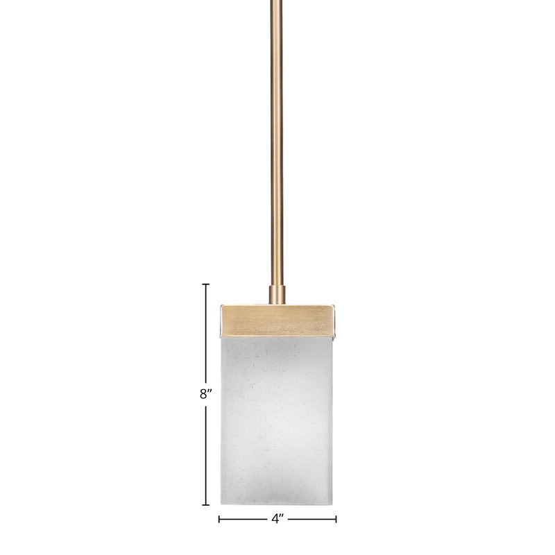 Mini-luminaire suspendu Nouvelle, Blanc, Laiton New Age