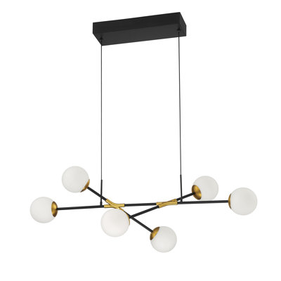Luminaire suspendu à 6 lumières DEL