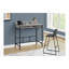 Bureau d'ordinateur, bureau personnel, debout, tablettes de rangement, L 48 po, travail, ordinateur portable en métal stratifié, contemporain, moderne-829719214