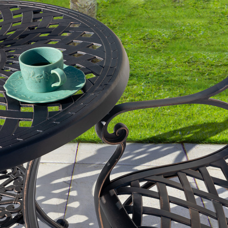 Abernon 2 - Person Patio Dining Set with Round Table