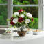Silk Roses Arrangement in Vase-88518514