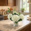 Faux Hydrangea with Vines in Vase
