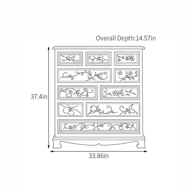Commode d'appoint multifonctionnelle, Brun / Blanc