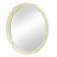 Miroir mural crème en bois de manguier - 20 pi-121086572