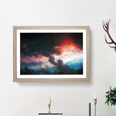 Dancing Sky in Abstract - Picture Frame Graphic Art Print