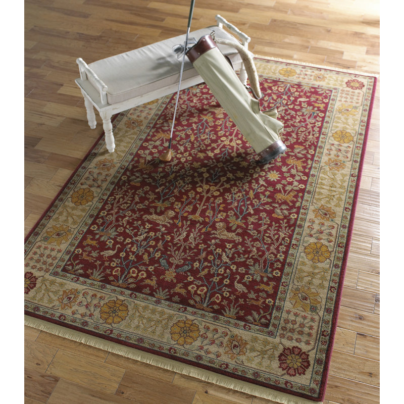 Antique Legends Wool Oriental Rug, Rectangle 5'9" x 9'