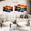 «Guitare Sunset», reproduction d'art sur toile-368553493
