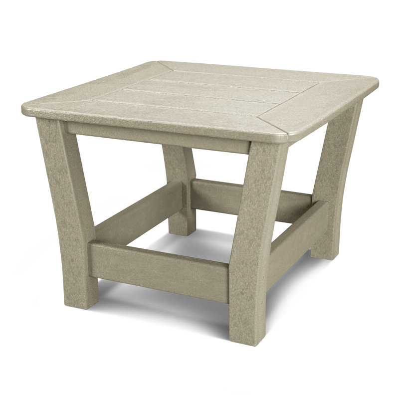 Table de bout POLYWOOD Harbor Slat, Sable