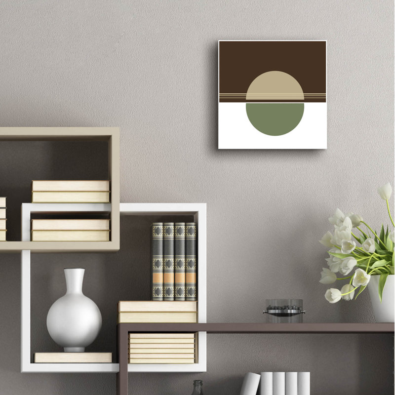 «Green Circle-Sunset» par Sabrina Balbuena, H 12 po x l 12 po x P 0,13 po