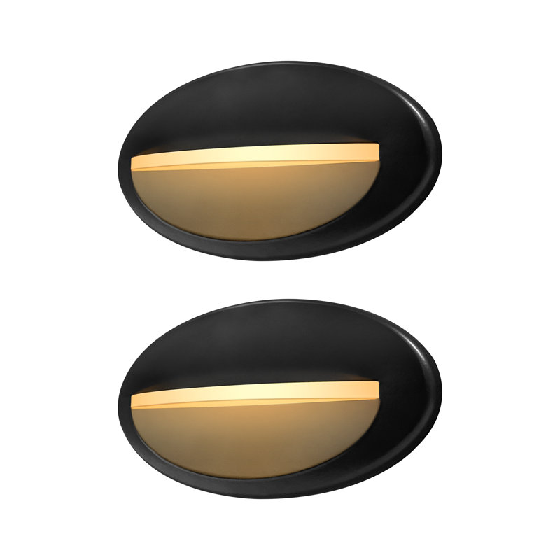Ensemble de lumières de terrasse en métal noir à basse tension