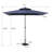  59'' X 106'' Rectangular Market Umbrella, Weighted Base with Wheels Include-123538664