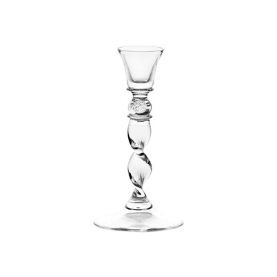 Berry Spiral Glass Candlestick