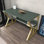 Bureau d'étude moderne, vert et or, 47,2 po x 28,7 po x 23,6 po | 100% panneau de particules enduit de mélamine, épaisseur: 0,7 pouce | Conception élégante de couleur unie, parfaite pour les bureaux à domicile et les espaces d'étude, durable et élégante