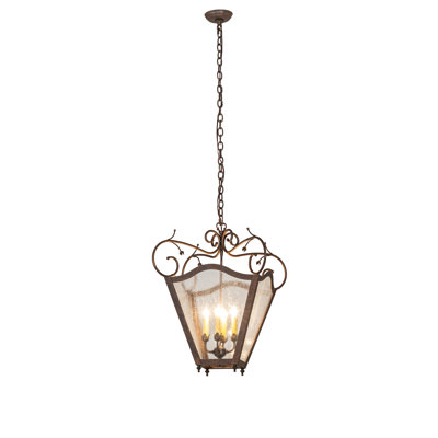 20" Square Terena 4 Light Pendant