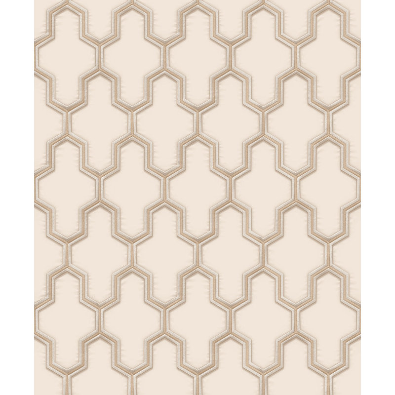 Rouleau de papier peint L 33 pi x l 21 po, Champagne / crème