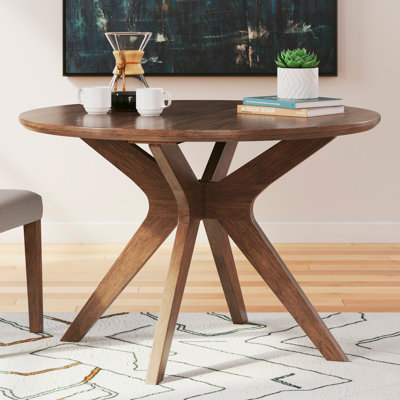 Goodall Round Solid Wood Base Dining Table
