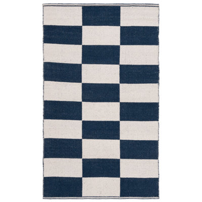 Montauk Hand Woven Cotton Geometric Rug