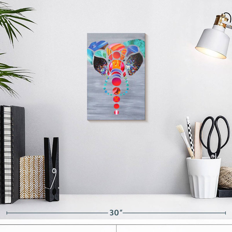 Brampt Abstract Elephant Love, 12" H x 8" W