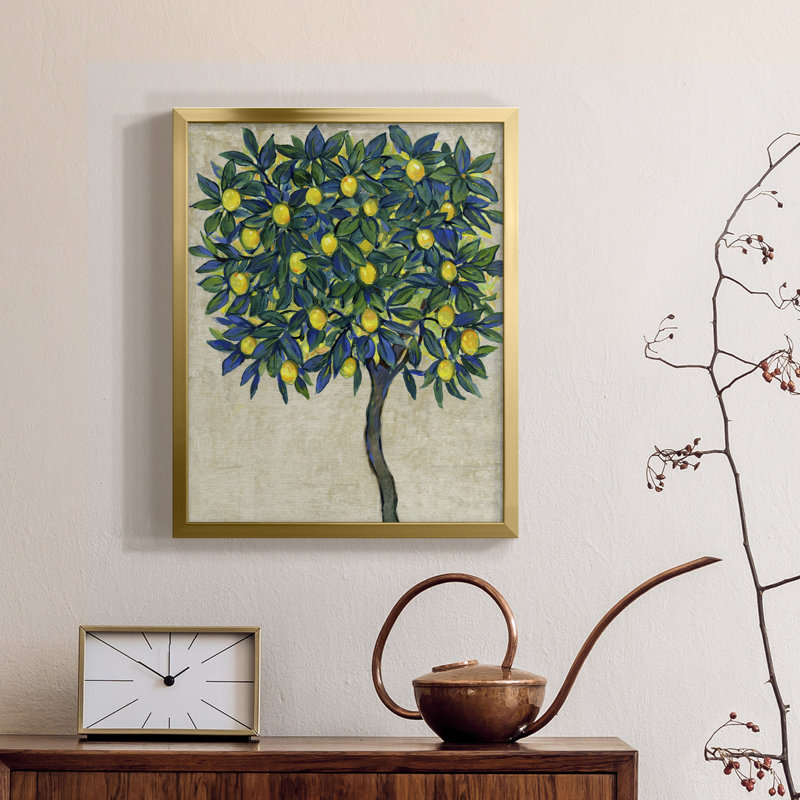 «Lemon Tree Composition I», toile encadrée de qualité supérieure, prête à être accrochée