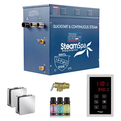 Oasis Series 10.5KW Steam Bath Generator With Continuous Steam Plus Easy Touch Pad