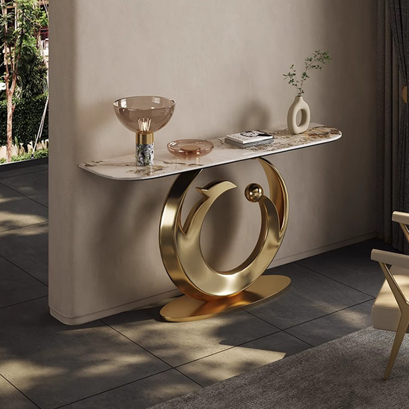 Console de luxe artistique et créative, H 33,46 po x l 59,06 po x P 13,78 po