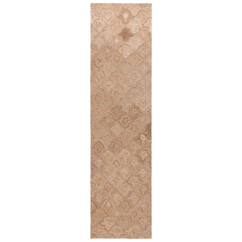 Natural Fiber Hand Loomed Jute Pile Solid Color Rug, Runner 2'3" x 9'