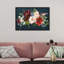 Automne floral bleu marine - Impression sur toile-58872930-58872931