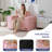35" Compression Bean Bag Sofa Faux Fur Upholstered Chair With Pillows-1062072688-1060528832
