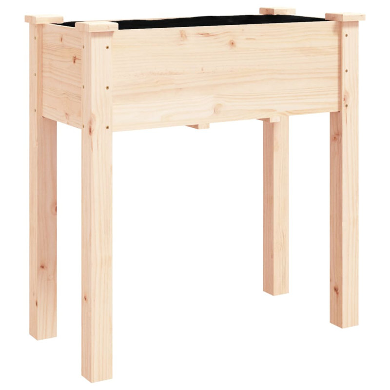 Tarri Wood Planter Box, 80cm H x 71cm W x 37cm D, Oak