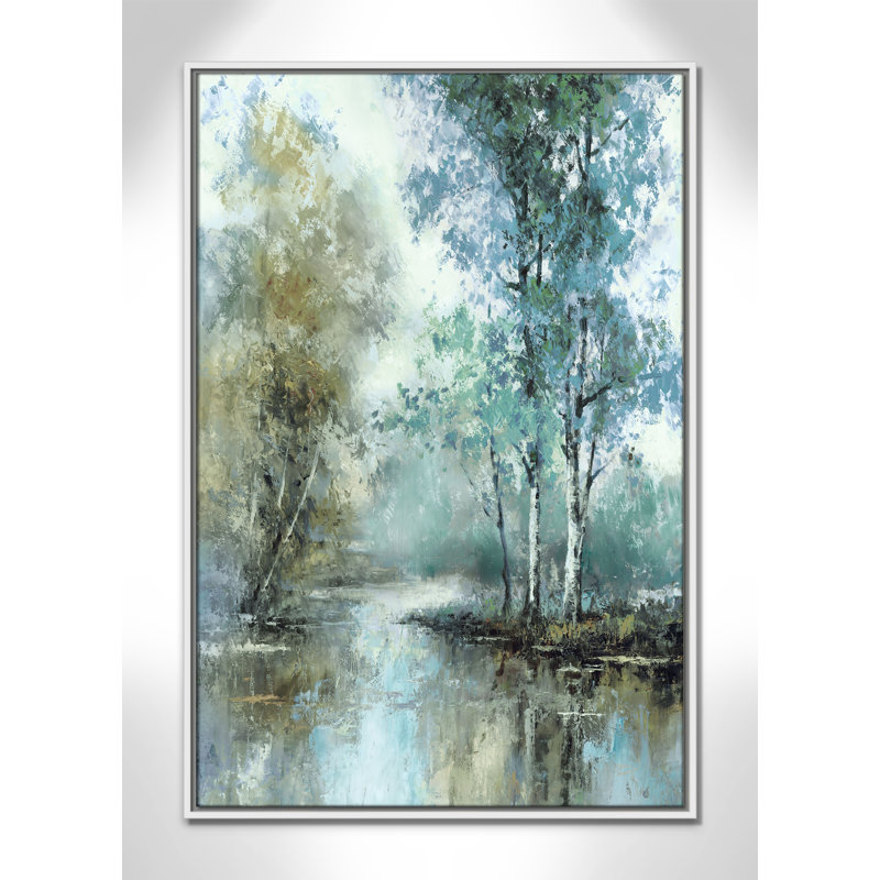 «Spring's Grace I Print» par T.C. Chiu, H 37,5 po x l 25,5 po, Blanc