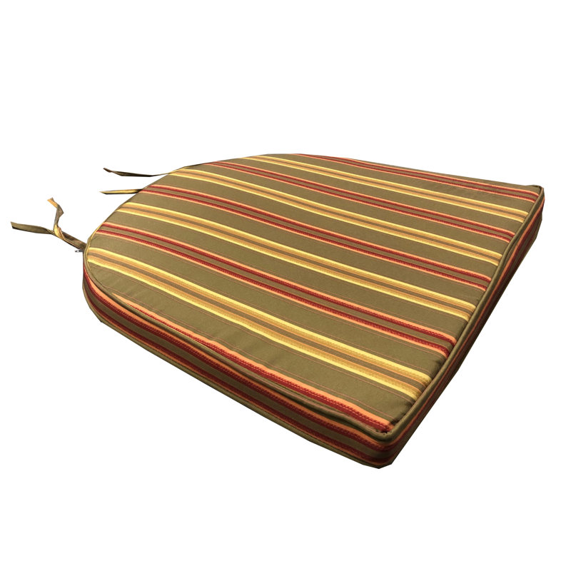 Outdoor 1.8'' Dining Chair Seat Cushion, Green