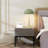 2-Light Sage Green Table Lamp