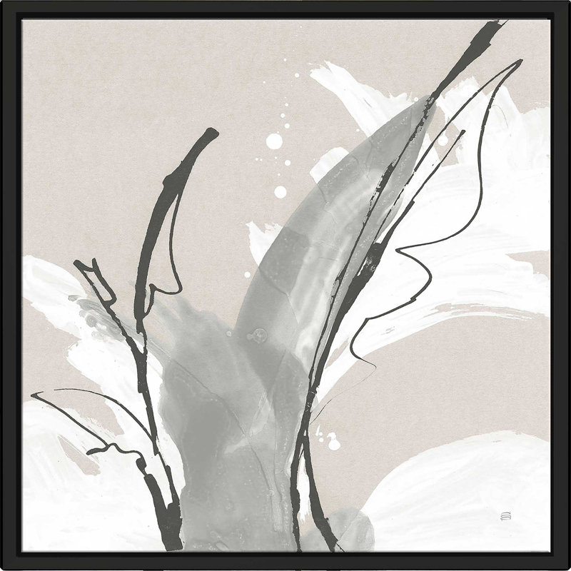 «Touch of Grey V» par Chris Paschke, Cadre flottant noir, H 27,5 po x l 27,5 po x P 2 po