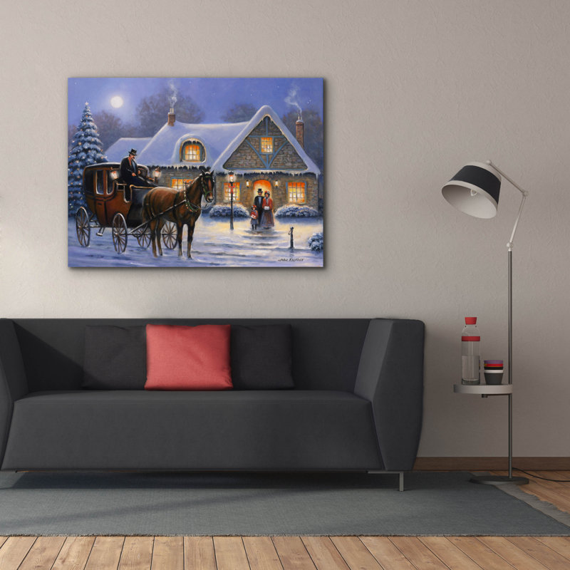 «Christmas Eve» par John Zaccheo, H 40 po x l 54 po x P 1,5 po