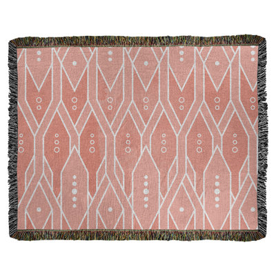 Jeté en coton tissé à motif de treillis Katelyn Elizabeth