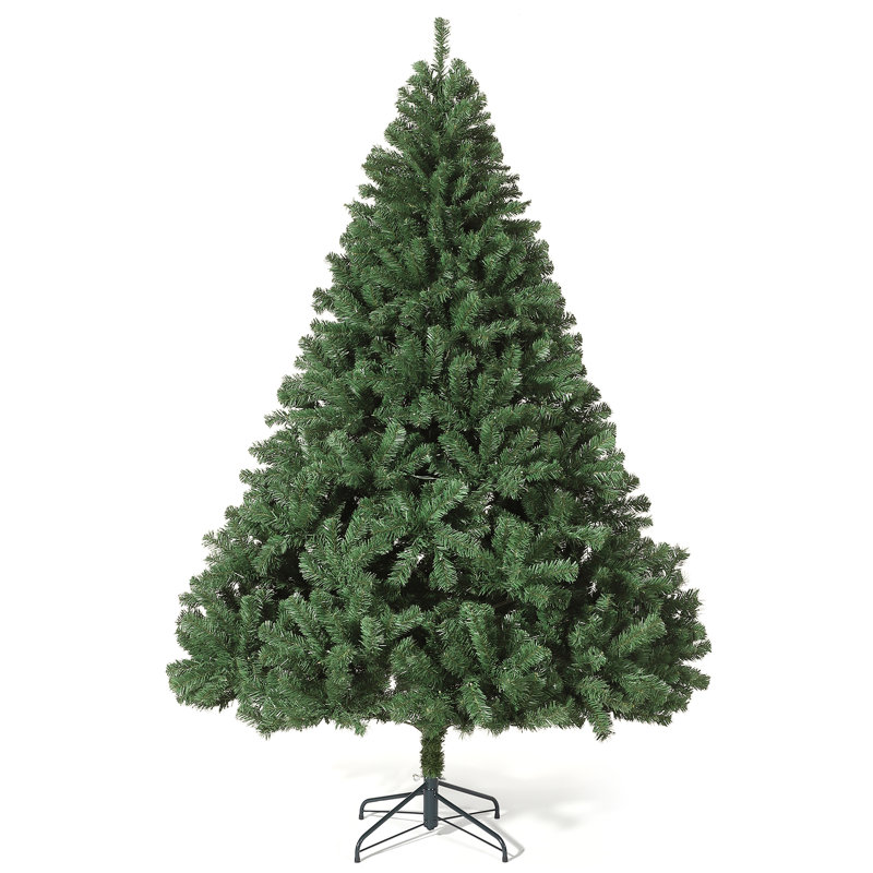Arbre de Noël artificiel pour la maison, le bureau, la décoration de fête avec 1400 branches, assemblage facile, charnières en métal et base pliable