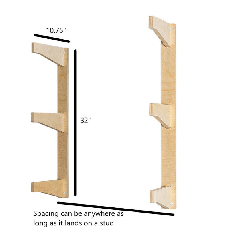 3 Tier Lumber/Ski/Ladder Rack, Unfinished