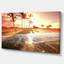 «Colorful Tropical Beach with Palms Modern Beach», reproduction de photo sur toile tendue-1213110346-1218663549