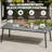 8 - Person Rectangular Patio Dining Set with Umbrella Hole, Aluminum Frame and Folded Reclining Armchairs-881647478
