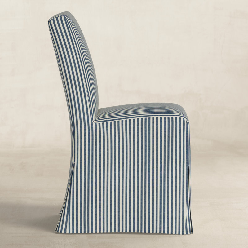 Lindy Dining Chair, Denim Striped