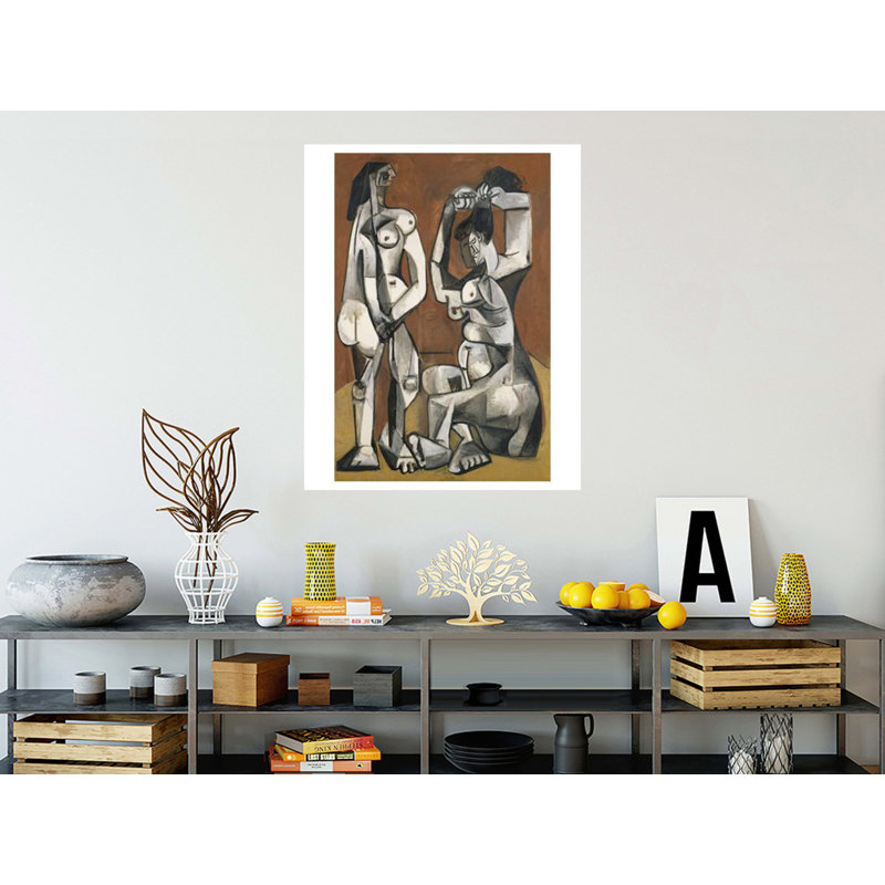 Femmes à la toilette de Pablo Picasso - Estampe numérique, H 40 po x l 32 po